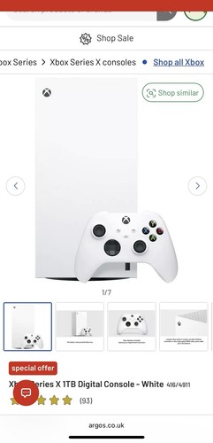 Xbox series 1tb - 1tb, white