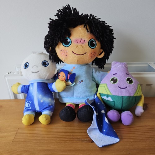 Moon and plush soft toy - plush,