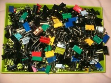 300 x 19mm METAL FOLDBACK BULLDOG CLIPS  ( USED )