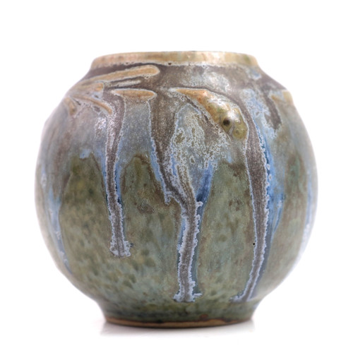 Denbac french art pottery vase - french,