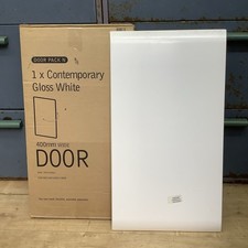 Contemporary Gloss White 2 x 400mm B&Q Kitchen Door Fronts job-lot
