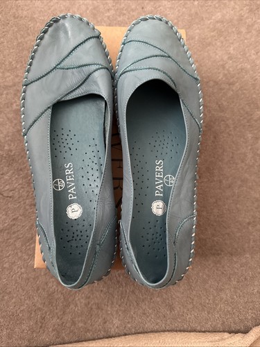 Pavers leather slip shoes - pavers,