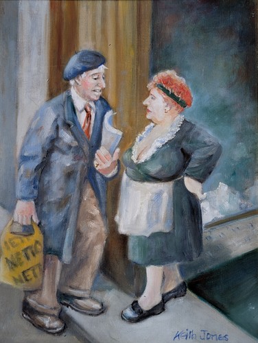 Original oil painting - , two