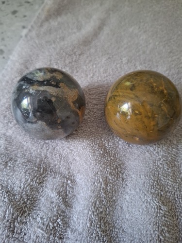 Vintage stone marble orbs - orbs, /