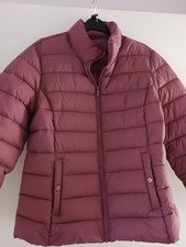 Ladies Dusky Pink Puffa Jacket