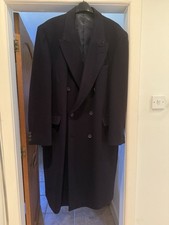 Carlo Caravalli - Navy Wool Cashmere Coat