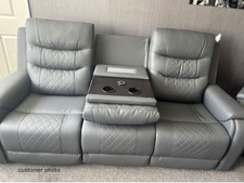 Forbes Grey 3 Seater Electric