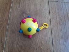 Bumble Ball Jr. Ertl Vintage Yellow Vibrating Ball Keychain Sensory Fidget Toy