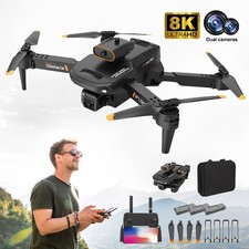 Drone for kids Adults with 8K HD FPV Camera Foldable Mini RC Selfie Quadcopter