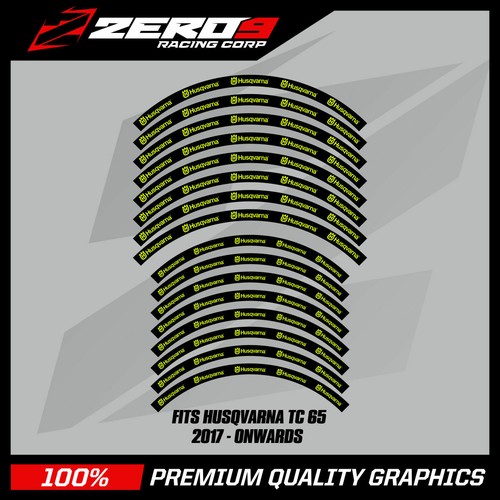 Husqvarna rim decals 14 - tc, 14"