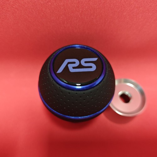 Blue leather sport shift gear - blue,