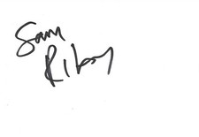 Sam Riley autograph signed 10x15 cm index card