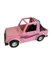 Vintage Sindy Pink 4 x 4 Jeep 1988 Hasbro with Boogie Board Charity