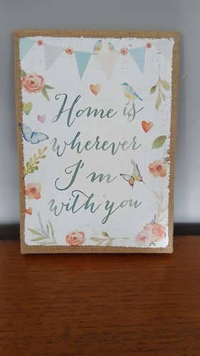 Canvas hanging sign - hanging, home