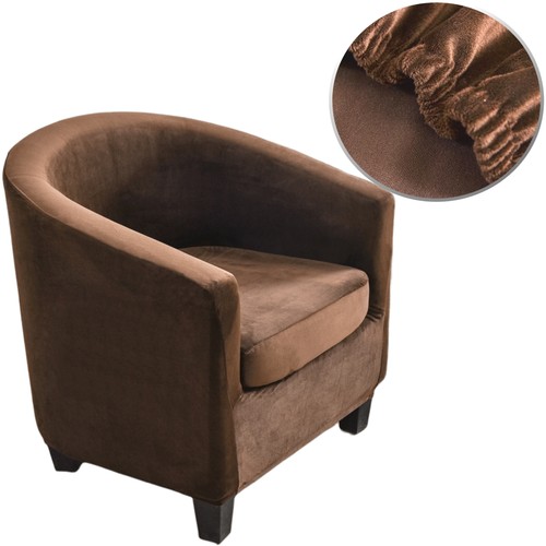 Plush velvet tub chair - velvet,