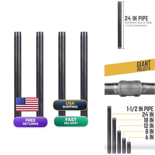 Pipe decor black steel - steel,