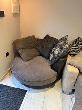  Brown Cord Swivel Cuddle