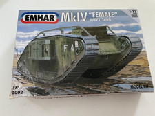 L282E Emhar No: 5002 MkIV "Female" WW1  Tank  1:72
