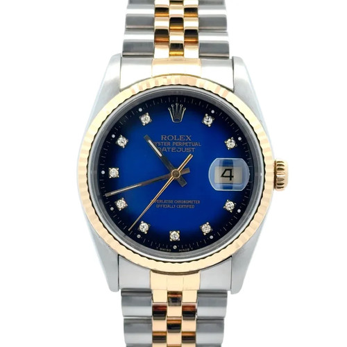 Rolex datejust factory blue - 36,