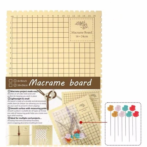 Macrame board pins kit thick - board,