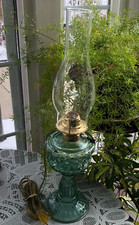 ANTIQUE REPRODUCTION OIL LAMP