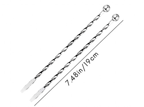 Stainless steel swizzle - stainless,