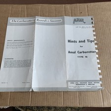 Amal Type 46 Carburettor Hints