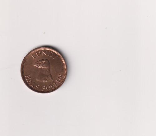 Isle lundy 1929 half - of, puffin