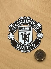 EPL Premier League White Manchester United Silicon Iron On Patch Badge