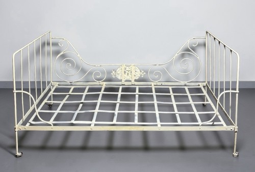 Antique french painted wrought - french,