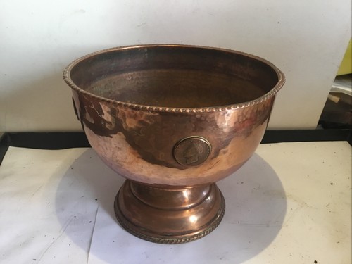 Arts crafts copper bowl - arts,