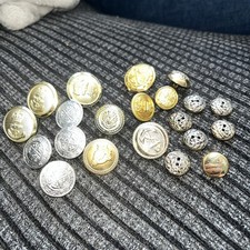 Assorted Metal Buttons Bundle
