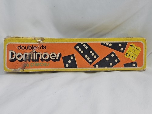Double six dominoes vintage - double,