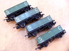Rake of Four HORNBY R730 SC LWB MINERAL WAGONS x 4 OO Gauge