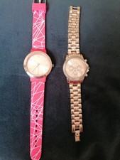 2 LADIES ROSE GOLD COLOURED