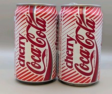 Cherry Coca Cola Empty Cans From Early 90s X 2