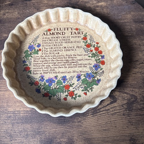 Vintage ulster ceramics flan - vintage,