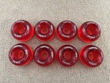 Ventro Pro Turbo Roller Skate Wheels Set Of 8 Red -  61.5 x 37.5mm - NEW