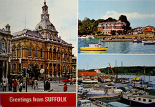 Postcard Ipswich Oulton Broad Woodbridge Sailing Suffolk Anglia England Dennis