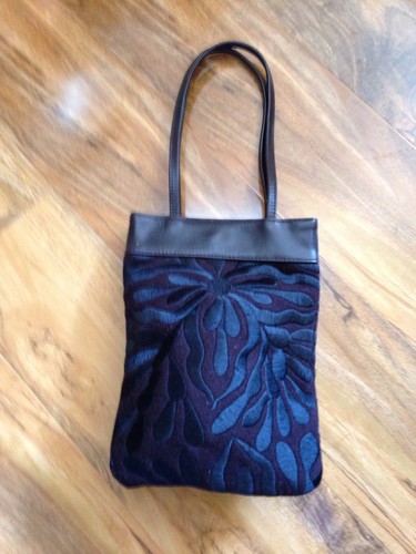 Brown wool mix evening bag - , by