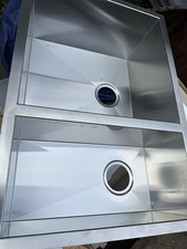 London Basin Company Double Bowl S/S Undermount Sink 740x510mm