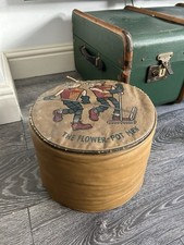 Vintage Bill & Ben Flower Pot Men Leather Pouffee