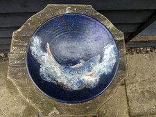 Super Roger Cockram Studio Pottery Large Fish Bowl.