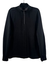 MA.STRUM Black Quarter Zip Sweatshirt for Men Size S, Breathable Cotton Pullover