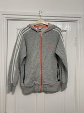 Adidas Girls Zip Up Hoodie Size 13-14 Excellent Conditon