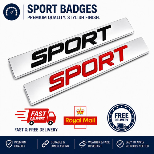 Sport badge sticker - badge, black