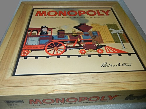 2001 monopoly nostalgia wooden - nostalgia,