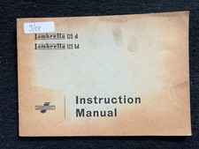 Original Lambretta 125 D & LD Instruction Manual English 1958