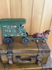 VINTAGE Cast Iron Horse Drawn