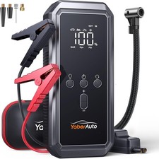 Jump Starter Power Pack 5000A 21800mAh with Air Compressor 150PSI, YaberAuto